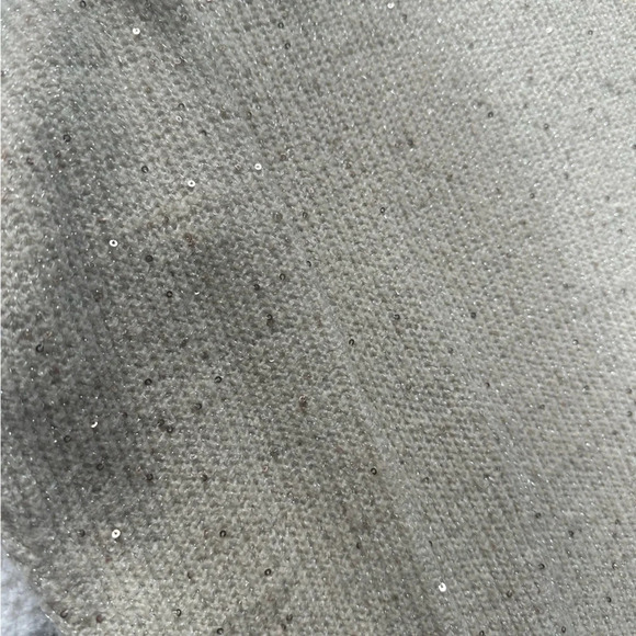 Cream Sequin Tunic Sweater - Picture 2 of 6